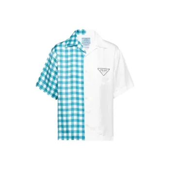PRADA Double Match Silk Twill Shirt