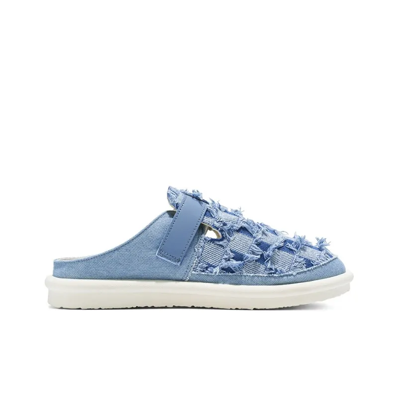 Kuding Casual Shoes Men Low Top Dark Blue/Light Blue/Black-2