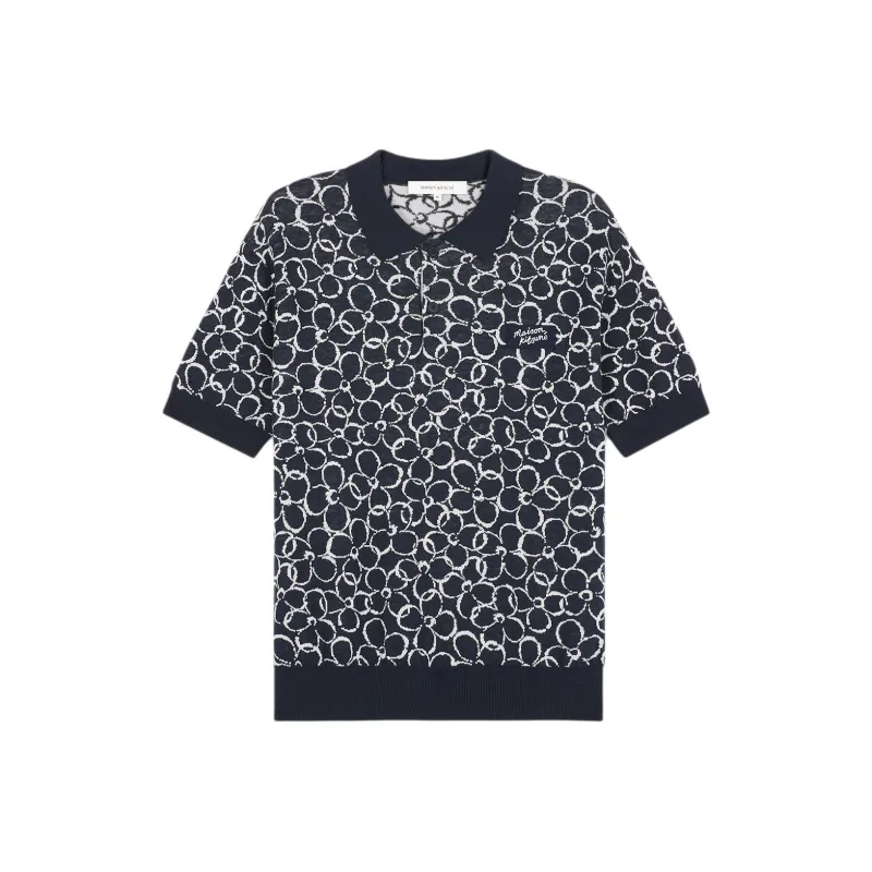 Maison Kitsune Cotton linen Blend Polo Shirt-0