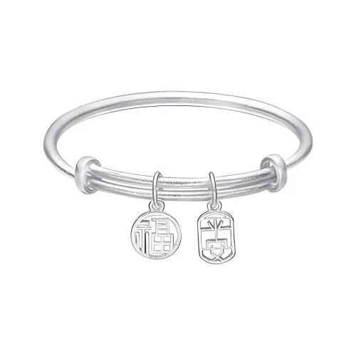 Bear Silversmith 999 Fine Silver Sterling Silver Bangle Women's