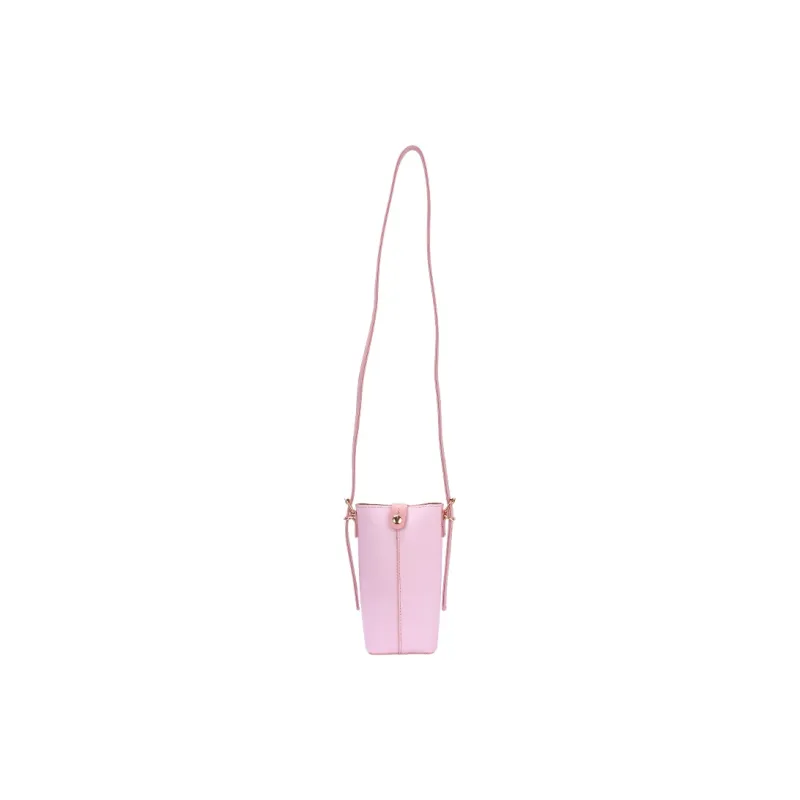 MESUCA Disney Collection Synthetic Leather One Shoulder Crossbody Cell Phone Pouch Women's Pink-2