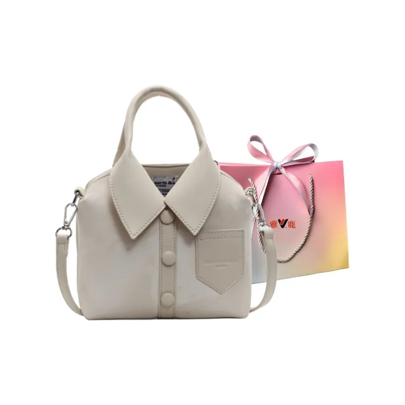 Yalu PU Handbag, Shoulder Bag, Crossbody Bag Regular Women's Black/Ecru/Pink/Silver/White Khaki-7
