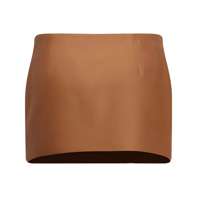 PRADA SS23 Casual Short Skirts Women's Brown-1
