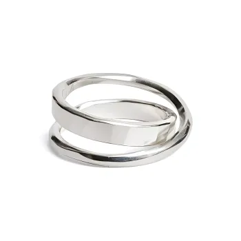 Werkstatt Munchen Double Band Silver Ring