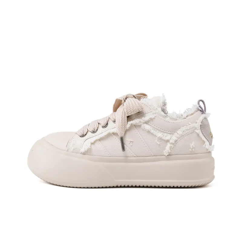 SOAP OPERA Basic Collection Canvas Shoes Women's Low Top Beige-1