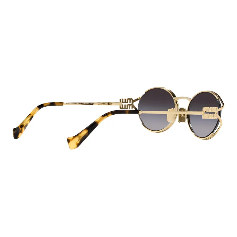 MIU MIU Oval Frame Sunglasses-3