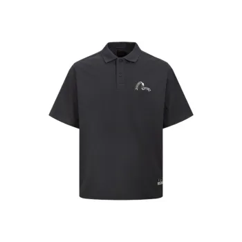 EVISU Polo Shirts Men Charcoal Gray