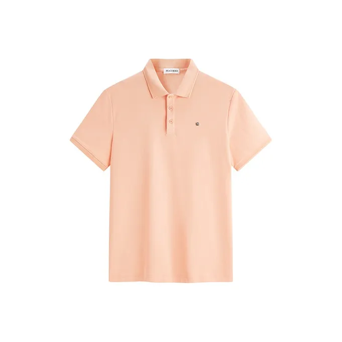 PEACEBIRD MEN Polo Shirts Men Orange Red 1 Slim Fit-0