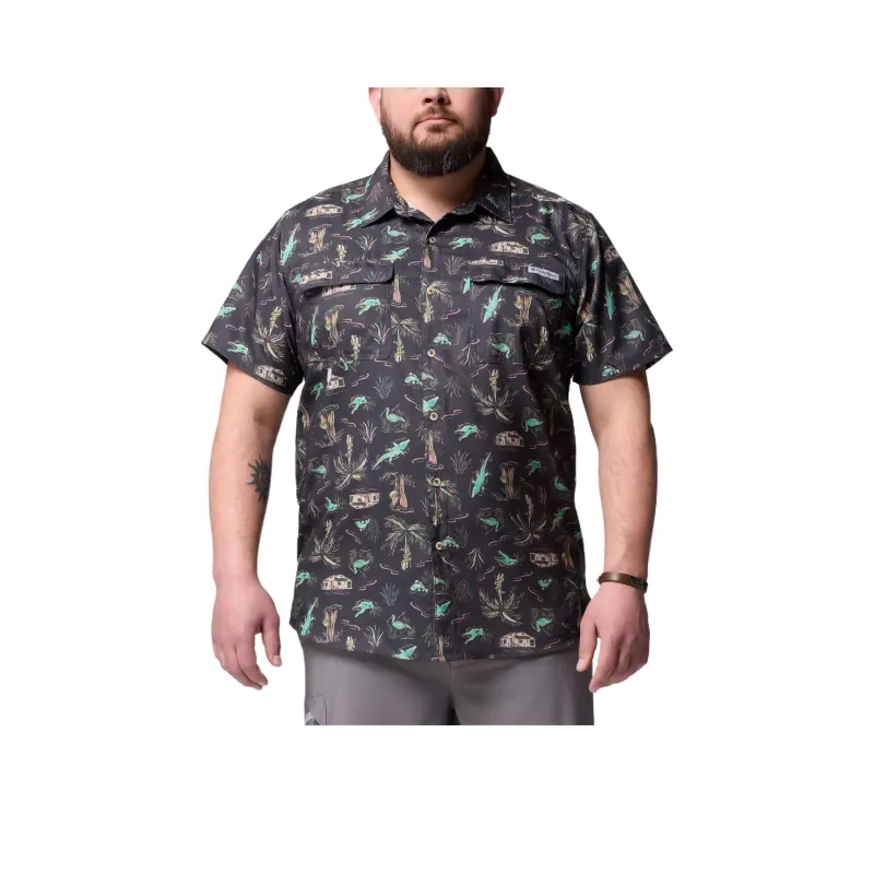 Columbia PFG Uncharted Shirt Men's Dark Gray-0