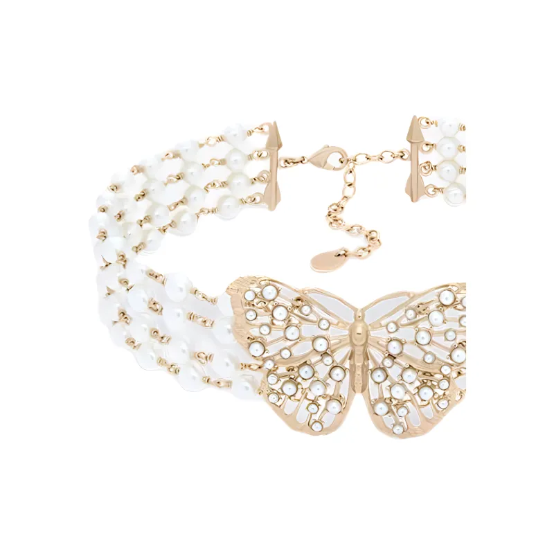 DIOR Resin Necklaces Women's Gold-2