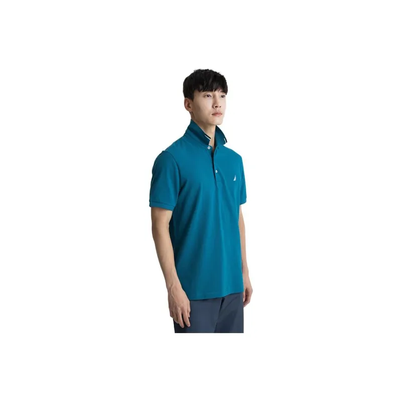 Nautica White Sail Polo Shirt Men's-3