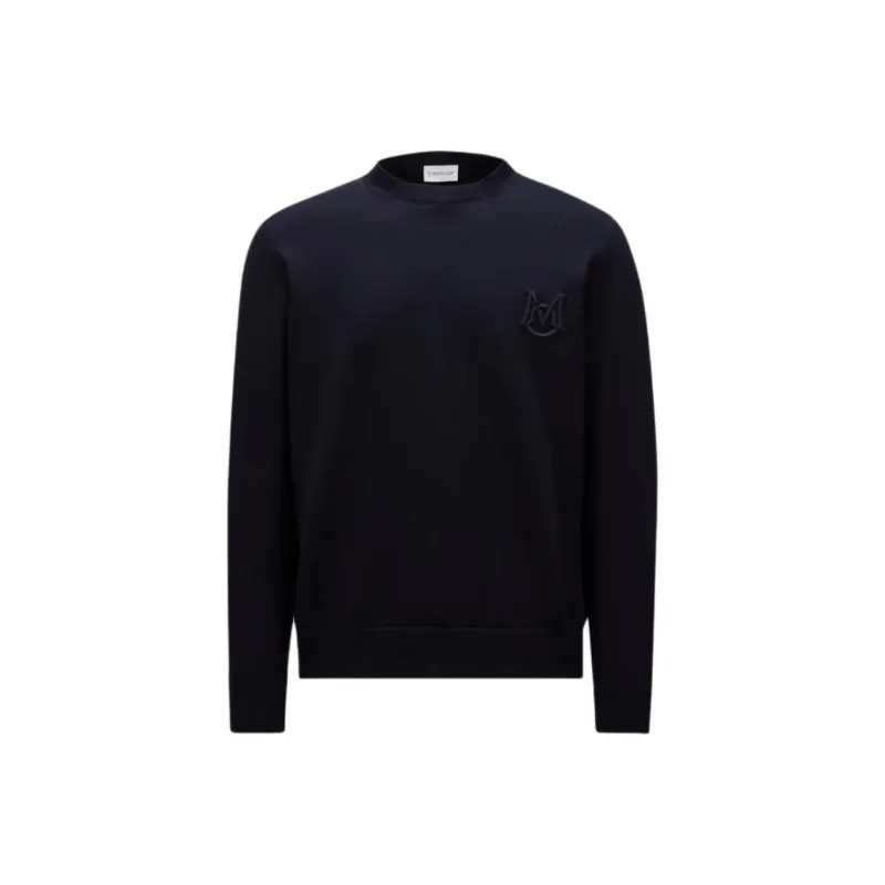Moncler Logo Embroidered Long-Sleeved Sweater-0