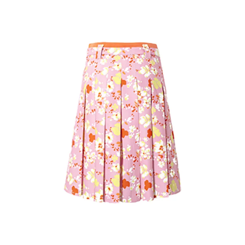 COVER TIME Casual Long Skirt Women's Pink-1