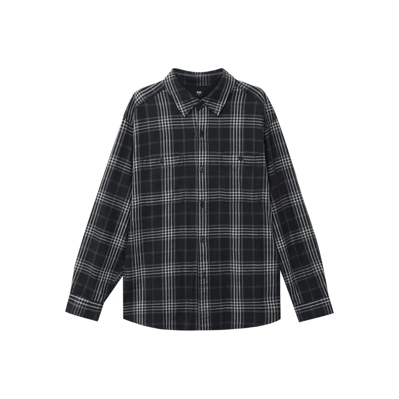 UNIQLO FW23 Shirt Unisex Dark Gray-0
