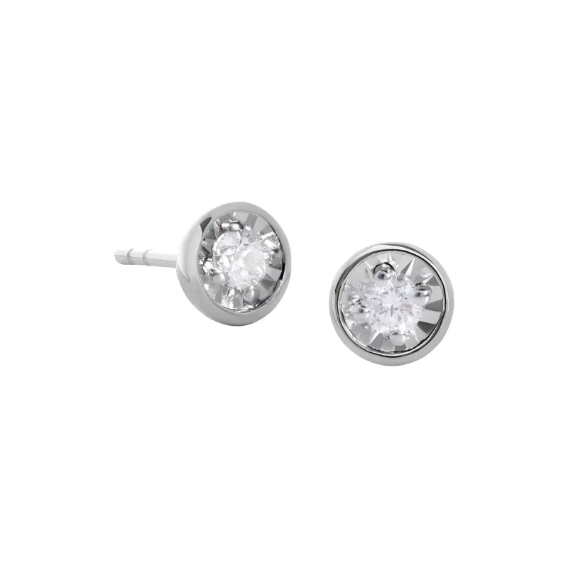 Monica Vinader Diamond Stud Earrings-0