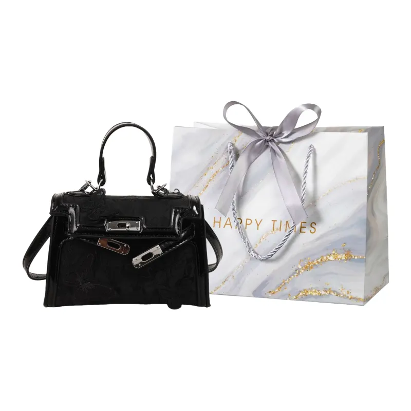 Miss Angel PU Handbag Kelly Bag Women's White/Black/Blue/Pink-6