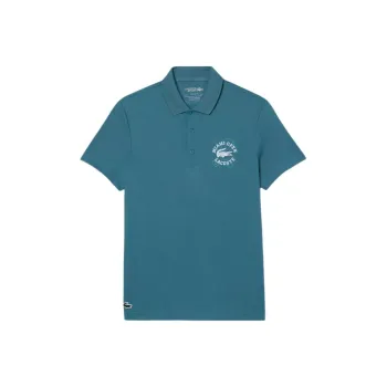 LACOSTE Polo Shirt Men's Aqua Blue