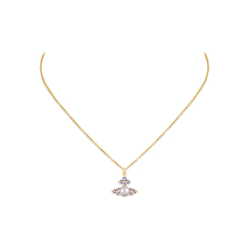 Vivienne Westwood Glass Necklaces Women's Gold-1