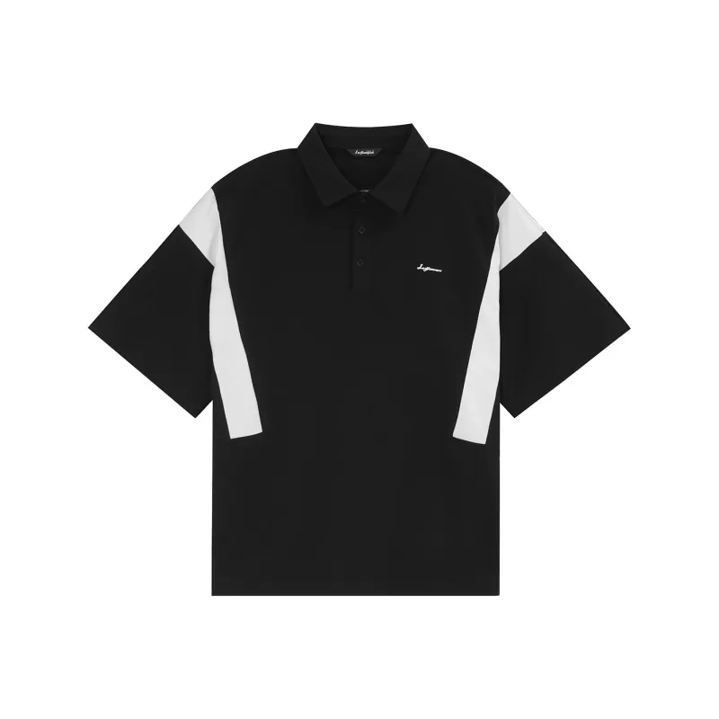LUJIAMEN Polo Shirt Unisex Black-0