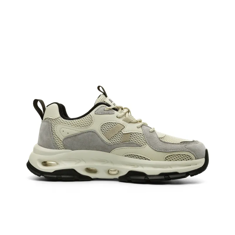 JEEP SPIRIT Cushioning, Slip Resistant, Abrasion Resistant, Breathable Low Top Chunky Sneakers Men's Moon Dust Gray-1