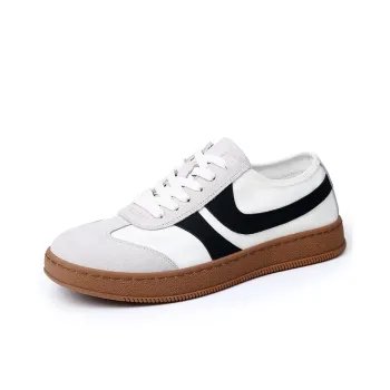 KACHILANG Low Top Skateboard Shoes Men's White