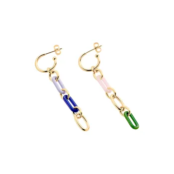 Agatha Acetate Earrings Women's Gold