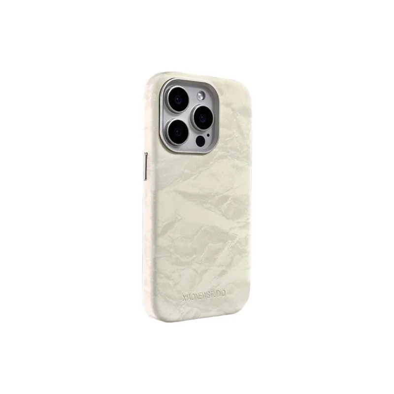 Sopi Leather Material Glacier Velour Textured Phone Cases Compatible With IPhone 16/15 Pro Max/Apple 13/14 Pro/Max-1