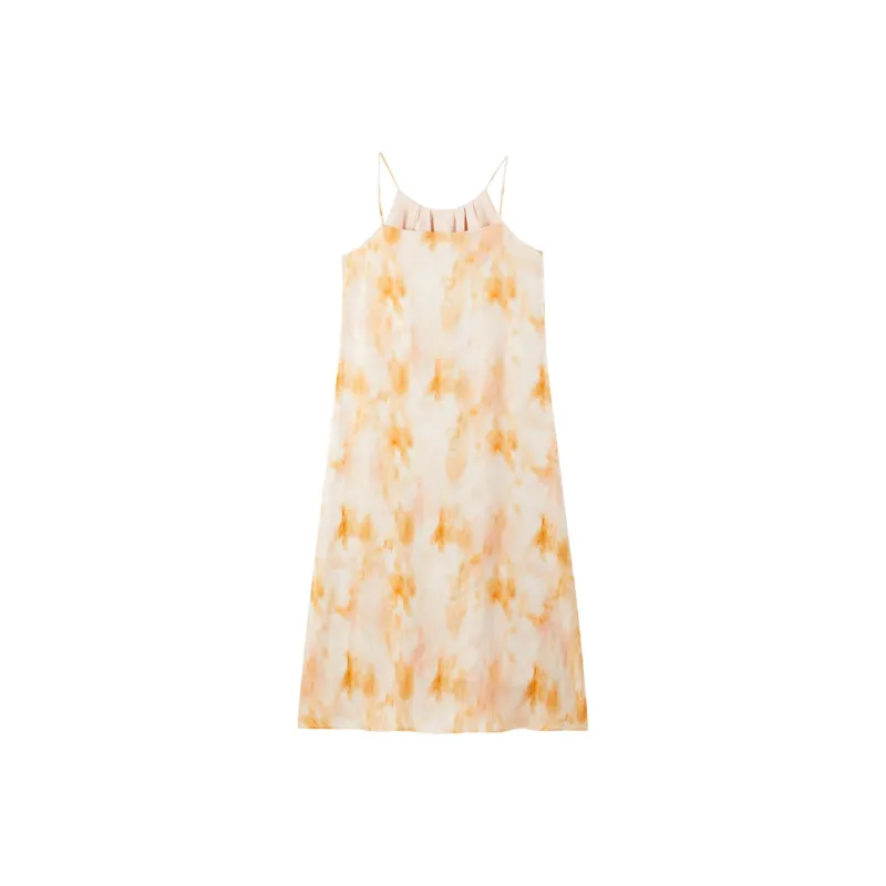 PEACEBIRD Long Sleeved Dress Women's Orange-1