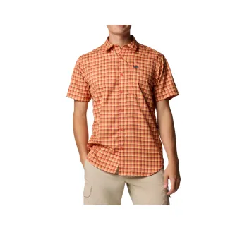 Columbia Silver Ridge Utility Lite Shirt Men's Orange Lattice