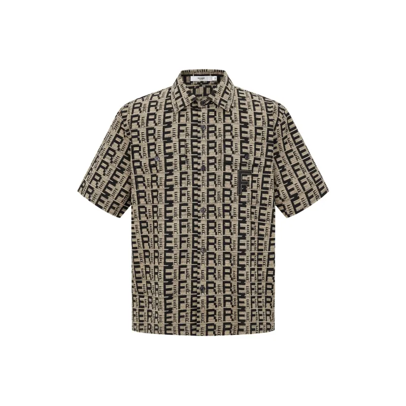 FERRE Shirt Men's Brown With Print-0