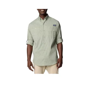 Columbia PFG Super Tamiami Shirt Men's Multicolor Plaid Fabric
