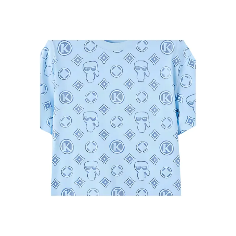 KARL LAGERFELD SS25 T Shirt Men's Light Blue-1