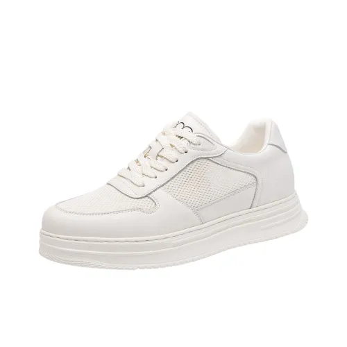 GOG Invisible Height Increase 8cm Breathable And Slip Resistant Mid Top Skateboard Shoes Men's
