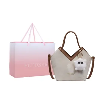 FCTOSSR PU Handbag Women's Gray/Blue/Brown/Black/Pink