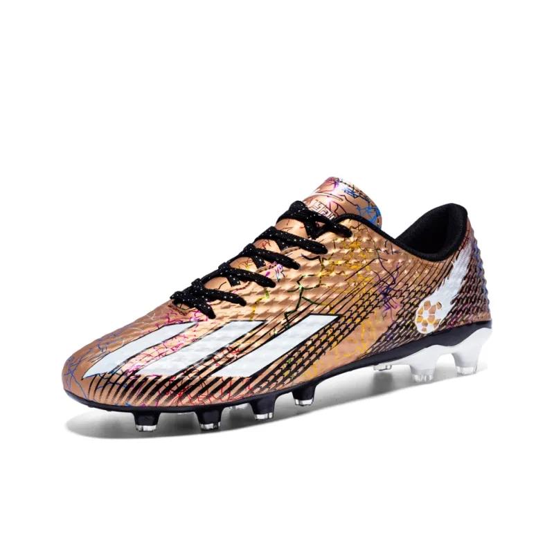 DOUBLE STAR 88 Breathable Lightweight Soccer Shoes Men's Black Silver-74
