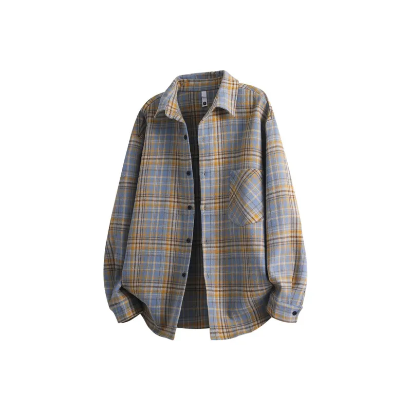 ZONEiD Shirt Unisex Yellow Plaid-0