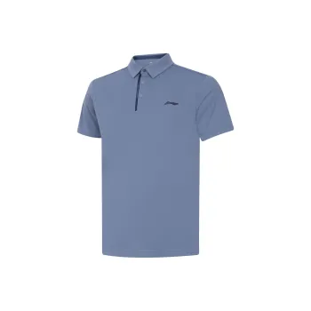 LiNing Fitness Series Polo Shirt Men's Dusty Blue