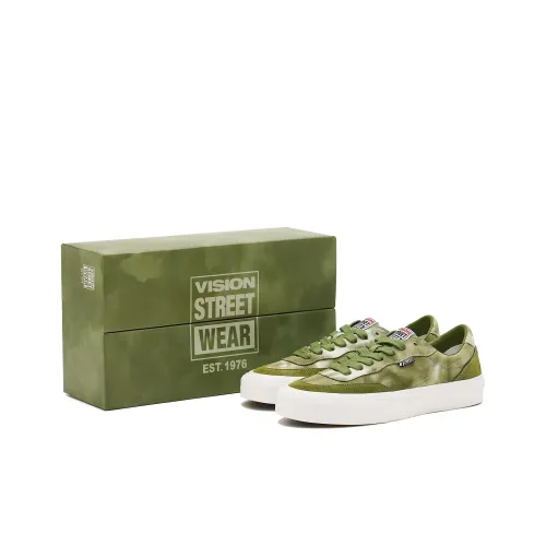 Vision Street Wear Flat Top Low Top Skateboard Shoes Unisex Forest Green