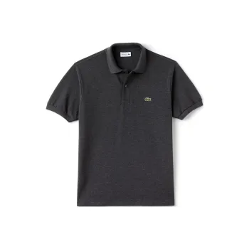 LACOSTE Polo Shirt Men's Black Gray Color