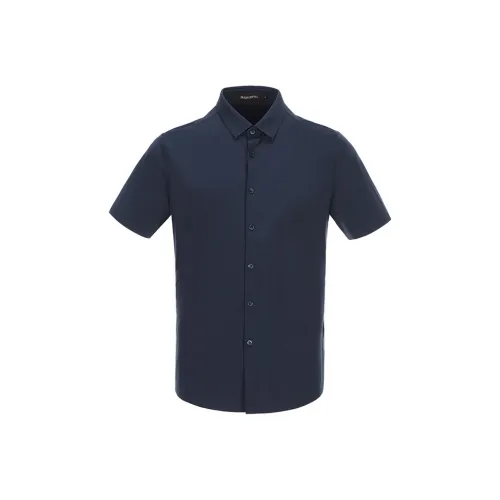 BRAUN BUFFEL Shirt Men's Dark Blue