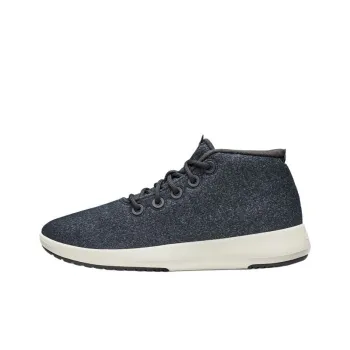 Allbirds Wool Runner Mizzles Anti Slip Wear Resistant Mid Top Casual Shoes Men's Natural Black