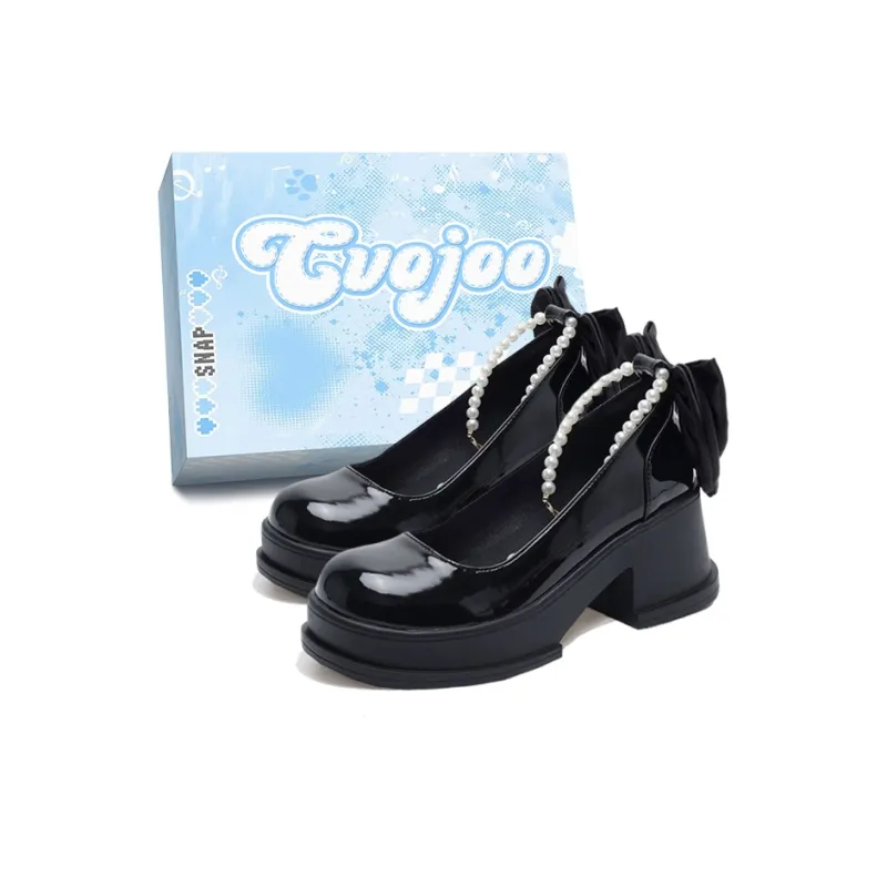 CVOJOO Chunky Heel High Heels Women's-0