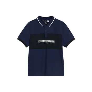 Skechers Polo Shirt Men's Marine Blue