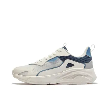 361° Breathable And Lightweight Low Top Casual Running Shoes Men's White Blue