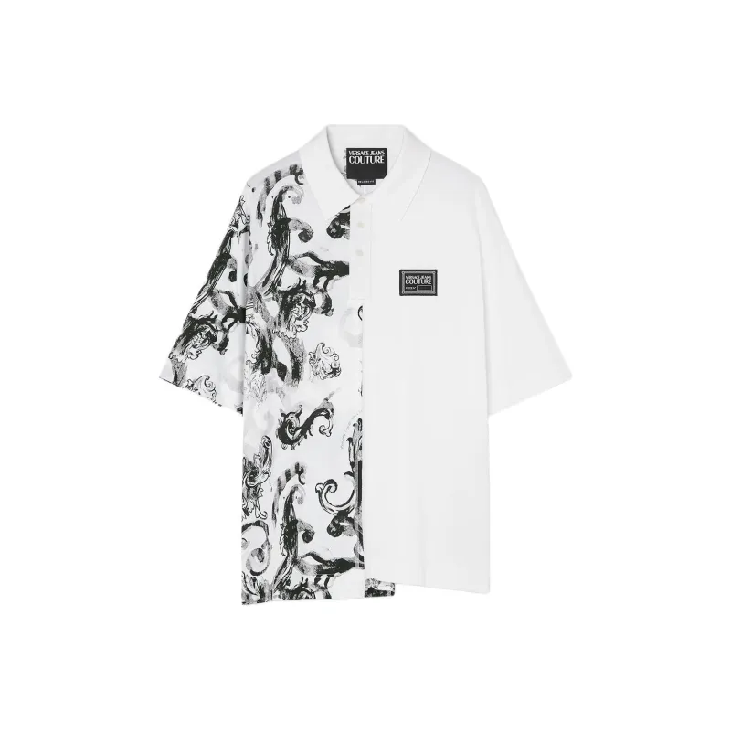VERSACE JEANS COUTURE SS24 Polo Shirt Men's White-0