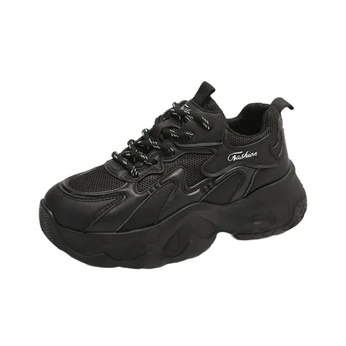 SHENGERLEIDE Abrasion Resistant Breathable Low Top Chunky Sneakers Women's