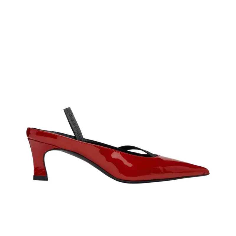 JUSTINE CLENQUET Sofia Casual Single Shoes 6cm Women's Red-1