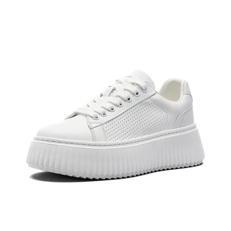 NINE WEST Low Top Skateboard Shoes Women's White-1