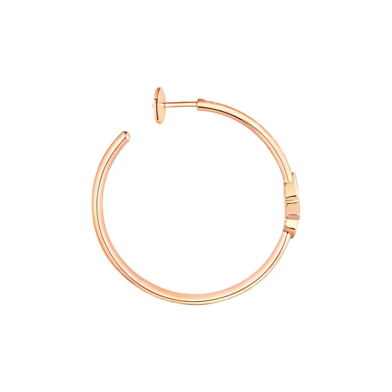 LOUIS VUITTON Idylle Blossom Hoops Pink Gold And Diamonds-2