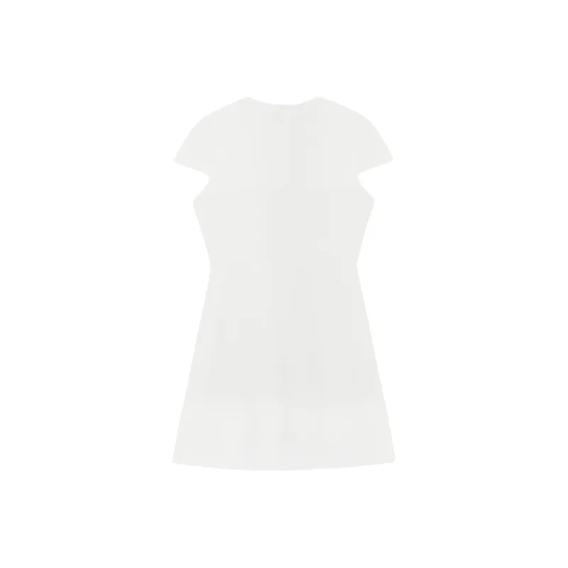 WE11DONE SS25 Short Sleeved Dress Women's White-1